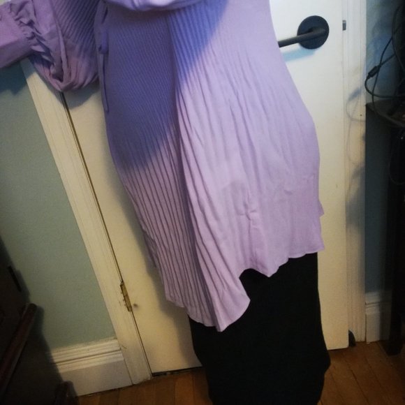 CHICO'S LAVENDER  PLEASANT PLISEE TOP - Picture 6 of 6